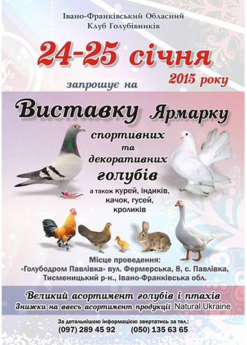 Всеукраїнська виставка-ярмарок спортивних та декоративних голубів